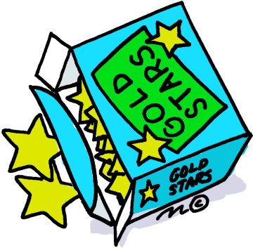 image of box of gold stars for reward